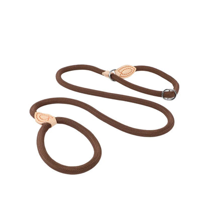 the TRAINMASTER BRAIDED LEAD - 1.5M/1.8M Dog Leash Slip Rope, Lead Leash Heavy Duty Braided Rope, Adjustable Loop Collar Training Leashes for Medium/Large Dogs