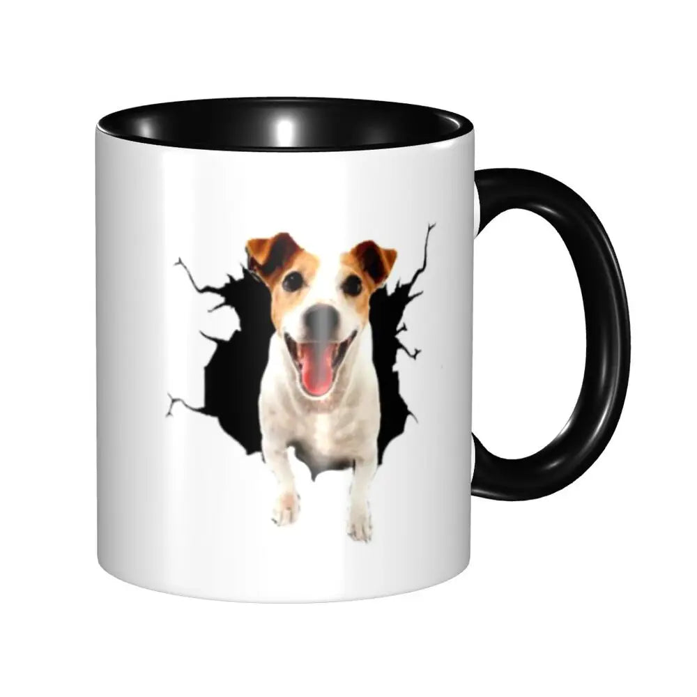 Dog Jack Russell Terrier -cute Gift Jack Russell Terrier For Mom Mug Funny Ceramic Coffee Cups Tea Mugs Milk Cup Drinkware Gifts