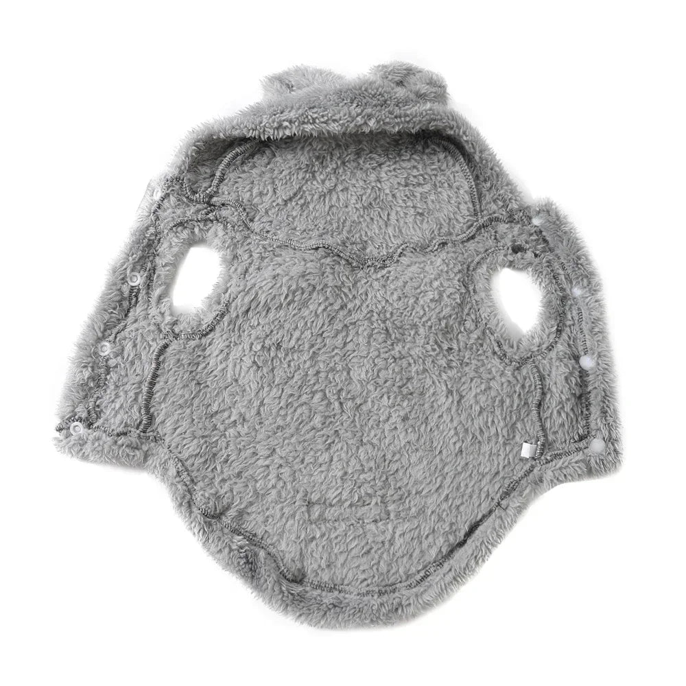 Winter Fleece Dog Hoodie Dogs Warm Coat Jacket Soft Skin Friendly Pets Clothing For Ropa Perro French Bulldog Clothes,pet Suppie