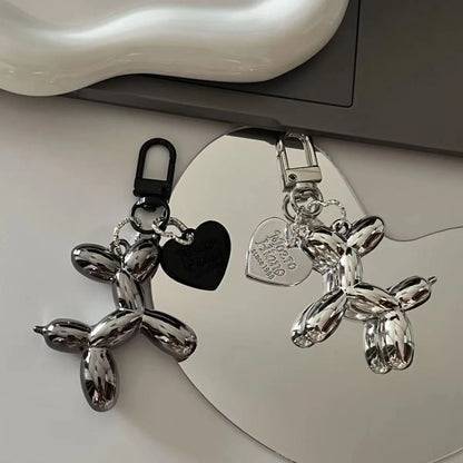 1PC fashion Adorable Balloon Dog Keychain with Cool Charm Decorative Accessory for Keys Bags & Backpacks Gift