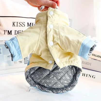 the ICESHIELD 3-PROOF OUTDOOR DOG JACKET - 2025 Thick Waterproof Dog Winter Coat, 3-Proof Warm Outdoor Jacket for Small Dogs, Cold-Resistant Pet Clothing