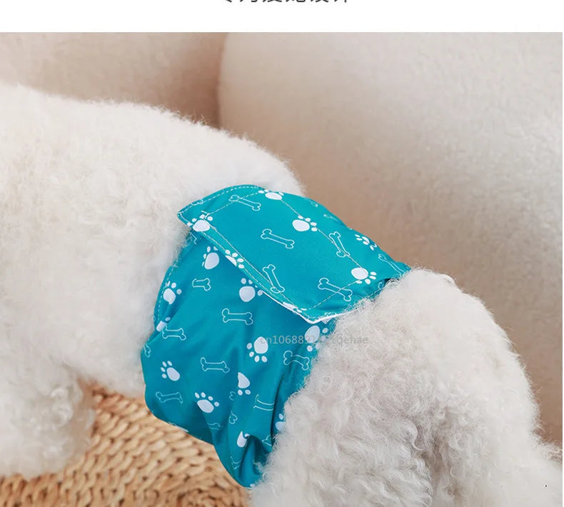 Washable Male Dog Physiological Pants Reusable Sanitary Underwear Belly Wrap Band Cotton Diaper For Large Small Medium Dog