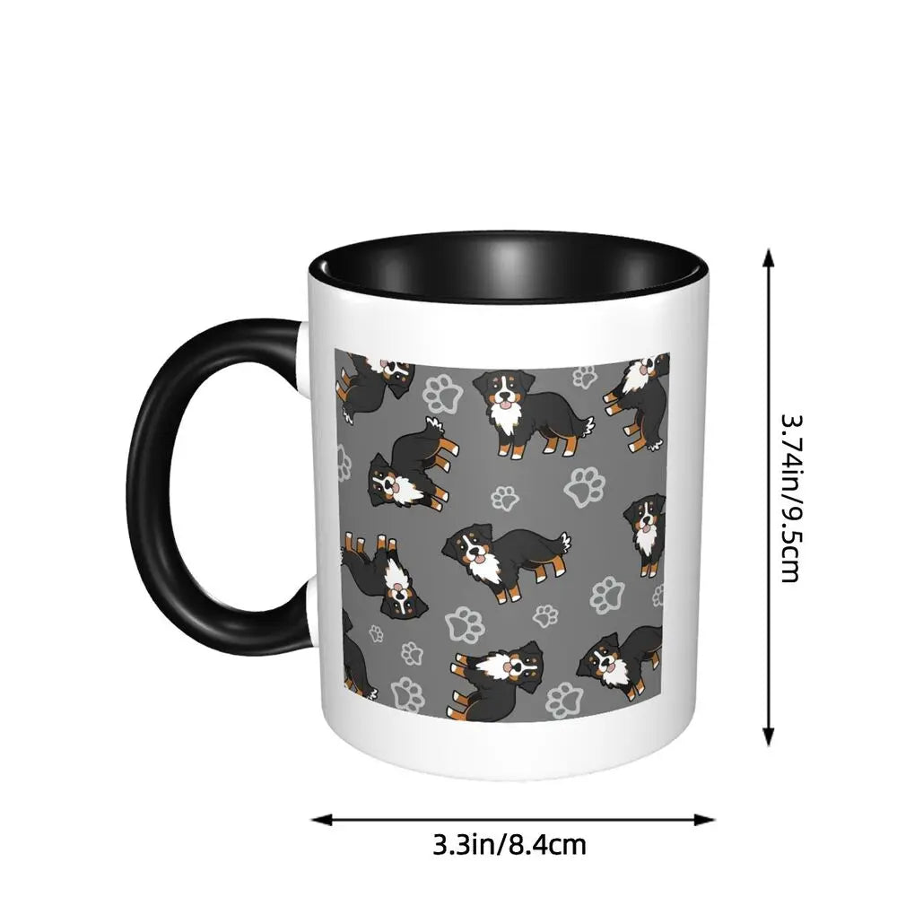 Bernese Mountain Dog Mug Funny Ceramic Coffee Cups Tea Mugs Milk Cup Drinkware Gifts for Woman Man
