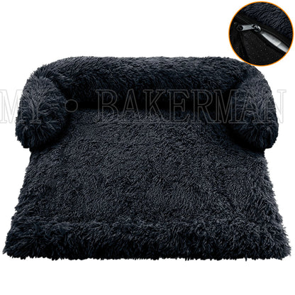Washable blanket Sofa cover Large dog bed Sofa plush dog pet House sofa cushion plush warm kennel pet cat puppy cushion