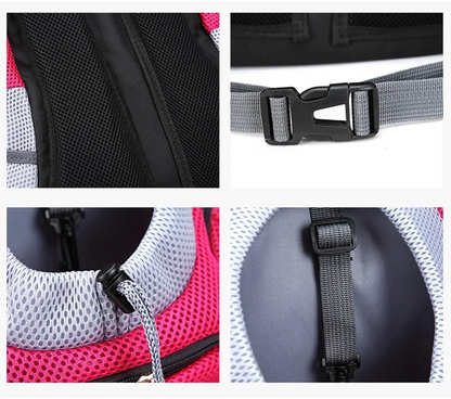 Pet Backpack Portable Portable dog Double Shoulder bag  Outdoor Travel cat Carrier Bag Pet Dog Front Bag Mesh Backpack