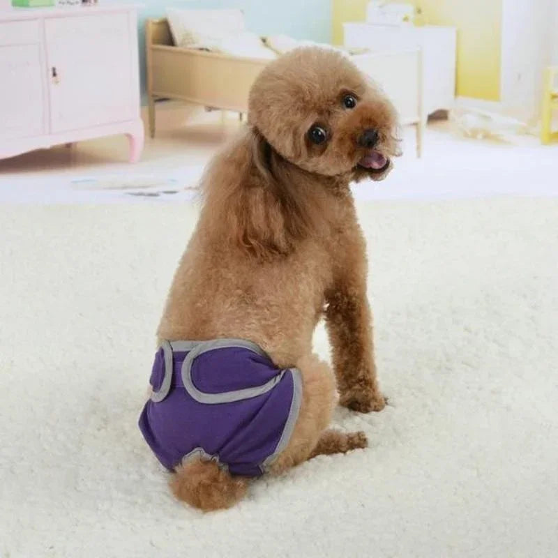 Washable Dog Diapers Physiological Pant Female Puppy Panties Shorts Underwear Cotton Female Dog Diper Panties Dog Cat Clothes