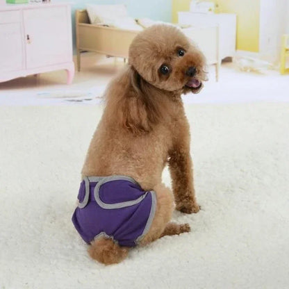 Washable Dog Diapers Physiological Pant Female Puppy Panties Shorts Underwear Cotton Female Dog Diper Panties Dog Cat Clothes