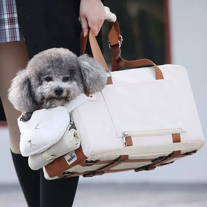 Pet Dog Car Seat Cat Carrier  Booster Seat on  Armrest Travel Bags for Cats Dogs with Easy Carrying Strap Travel Car Carrier