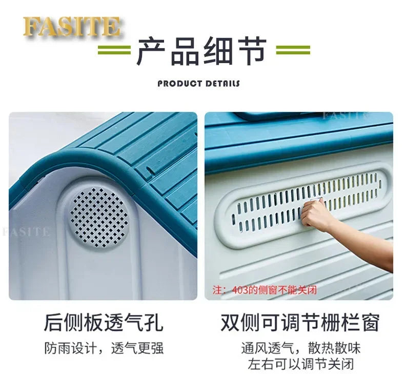 the BACKYARD DOG - Large Kennell Crate Doghouse, Accessories Playpens Outdoor Carrier, Doghouse Pet Supplies, Play Pen Mascotas Dog Furniture