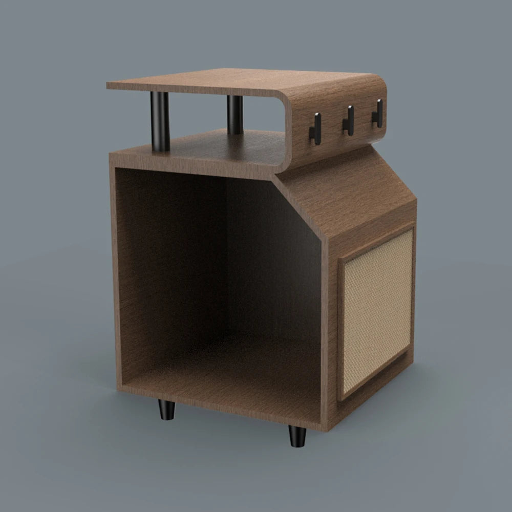 the FENG-SHUI DOG - Luxury Cute Wooden Pet Cages, Houses Furniture with Soft Cushion, Doghouse Kennel Cat/Dog Bed