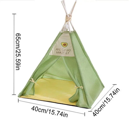the GOOD BUDDY TEEPEE - Portable Pet Playpen, Breathable Mesh Foldable Dog Tent, Stable Structure Pet Teepee, Machine Washable Portable Indoor Doghouse
