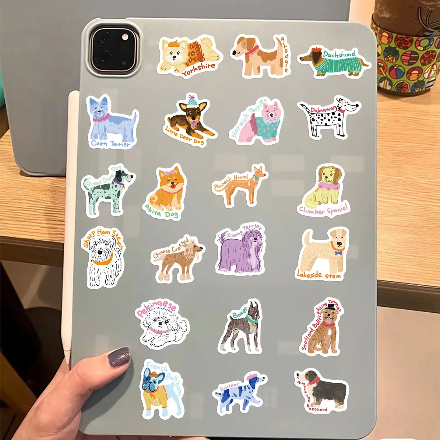 100/200/300PCS Cute Dog Series Graffiti Stickers Phone Laptop Computer Pad Decal Cup Stationery Luggage Waterproof Small Sticker