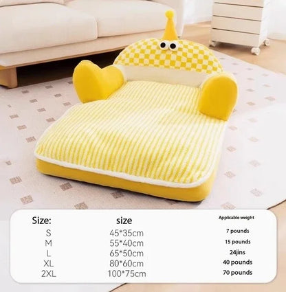 Pet Autumn And Winter Dog House Warm Removable And Washable Dog Bed Dog Sofa Winter Mat Sleeping Pad