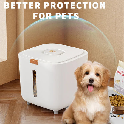 the PET FOOD STORAGE - Pet Food Storage Barrel, Large Storage Barrel, Food Sealed Moisture-Proof Cat Food Barrel Storage, Cat Food/Dog Food Barrel, Cat Bowl