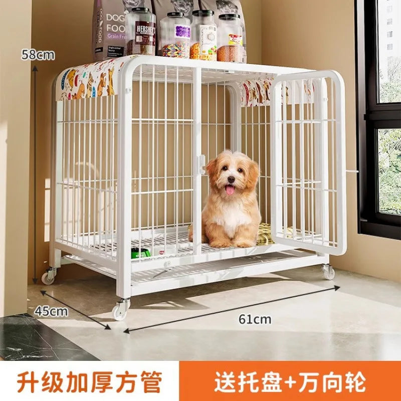 Dog cage Large medium small dog bold indoor separation with toilet Corgi Teddy Golden Retriever Pet Villa