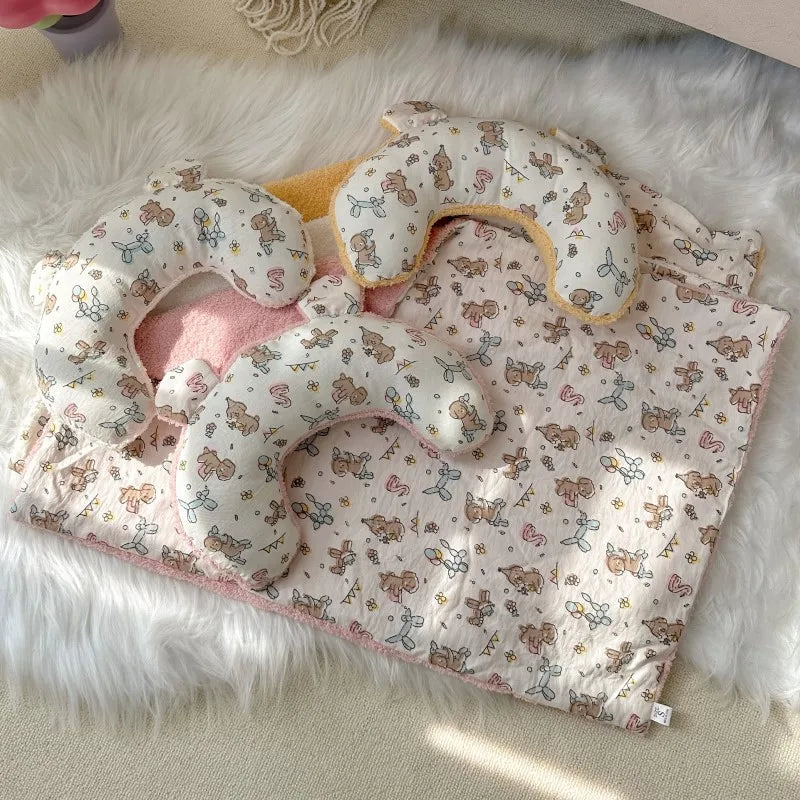 Printed Dog Blanket Pet Blanket Warm Dogs and Cat Teddy Small and Medium-sized Dog and Cat Litter Pad Dog Pillow Sofa Bed