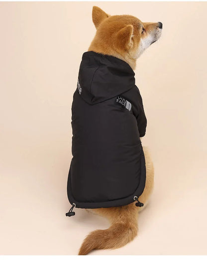 Pet Dog Waterproof Coat Reflective Puppy Warm Cotton Jacket Autumn Winter Hoodie Clothing For Dogs Cats Clothes