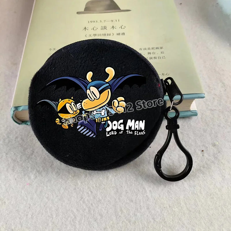 Dog Man Movie Coin Purse Girl Boy Cartoon Wallet Portable Cute Storage Bag Key Pocket Kawaii Handbag Hot Comic Kid Birthday Gift