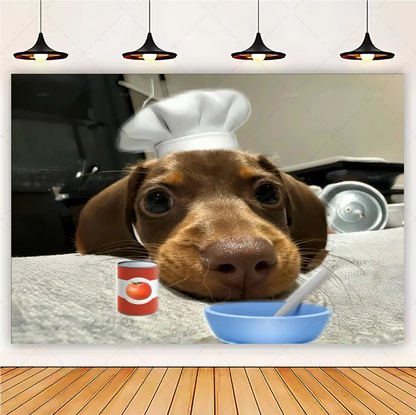 Cute Dachshund Theme Birthday Party Decorations Lovely Puppy Backdrop Cake Insert Banner Balloon Baby Shower Supplies Child Gift