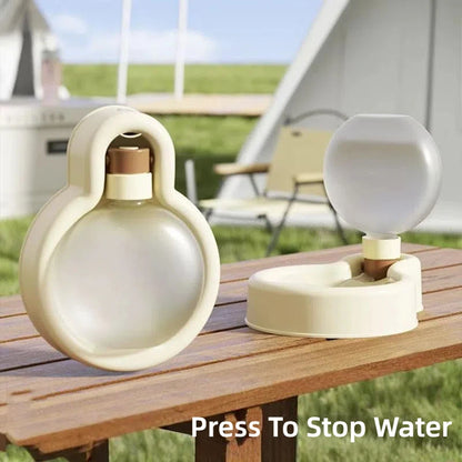 Bulb water bottle Pet Outing Water Cup Dog Portable Foldable Kettle Large Capacity Dog Bowl Out Drinking Water Feeder