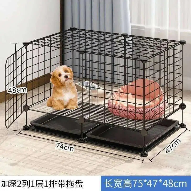 Simple Iron Living Room Dog Houses Indoor Balcony Pomeranian Teddy Dog Kennel Pet Fences Creative Home Puppy Courtyard Pet Cage