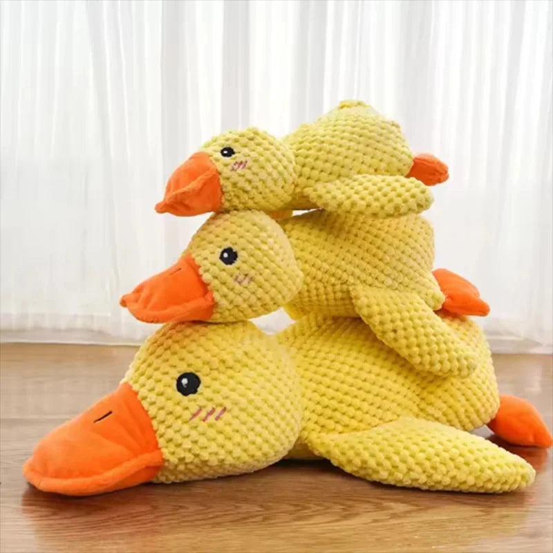 Cute dog Toy Stomping Duck Bite Resistant Grinding Teeth Cleaning Large Dog Interactive Entertainment Puppy Boredom Plush Toy