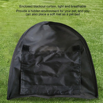the BLACK DIAMOND DONE -Dog Sun Protection Tent, Pet Tent Outdoor Sun Protection, Cat and Dog Tent, Dog/Cat Fence Foldable Tent House for Puppies/Kittens