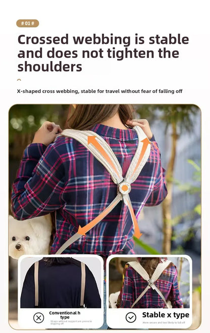 2025 best-selling dog bag - suitable for all seasons. Dog and cat outdoor bag with large capacity, breathable and comfortable.