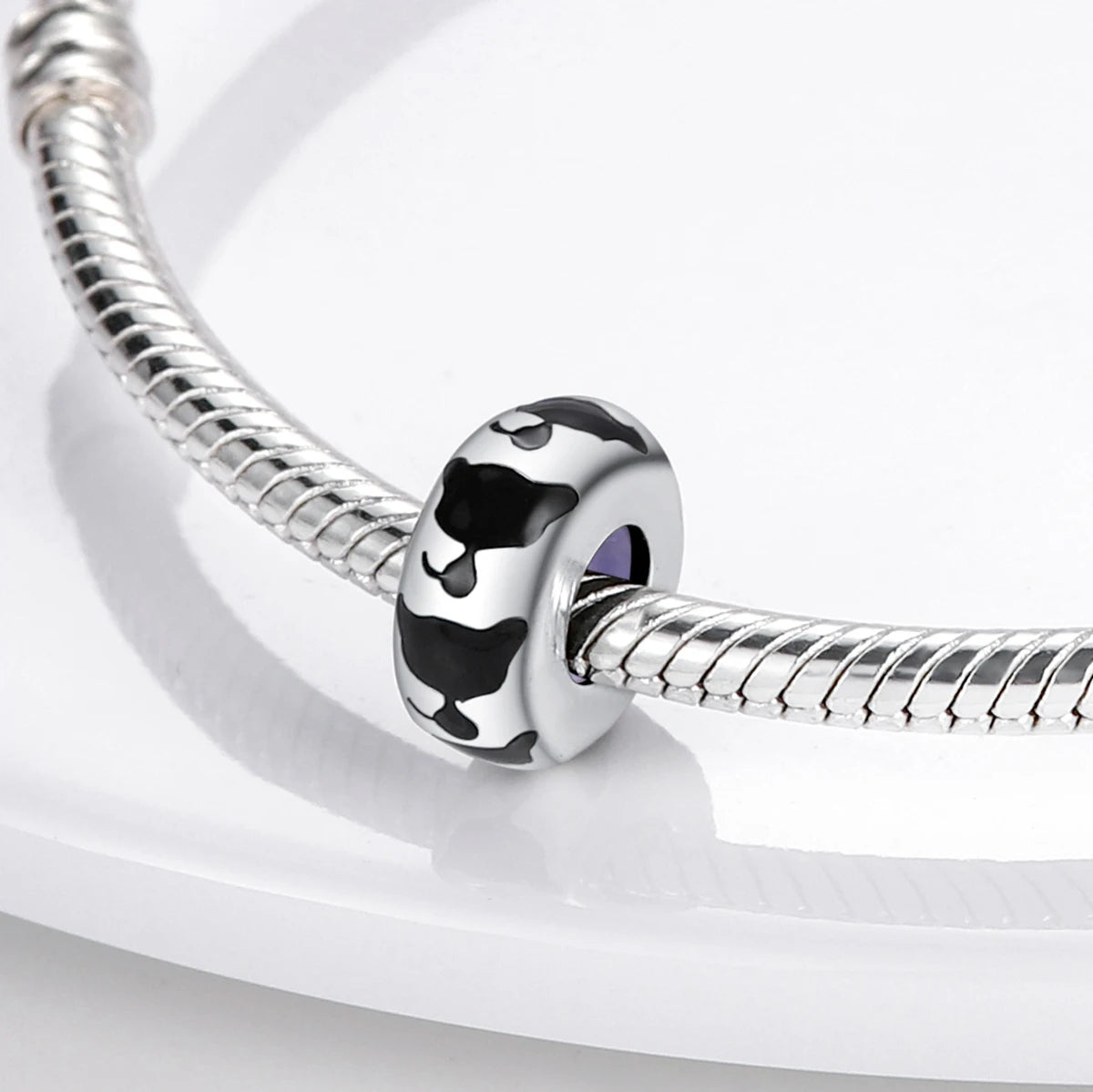 Dog Pet Charms 925 Silver Doggy Paw French Bulldog Bones Beads fit Original Bracelet DIY Fine Jewelry