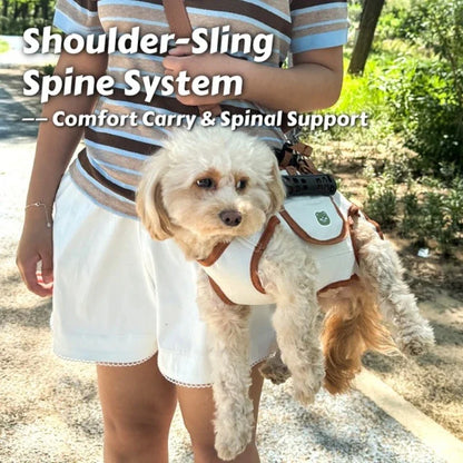 Air-Lift Carry Harness Dog Backpack - Breathe Easy No-Pull Leash for Small Dogs, Escape-Proof & Super Comfy Pet Carrier！