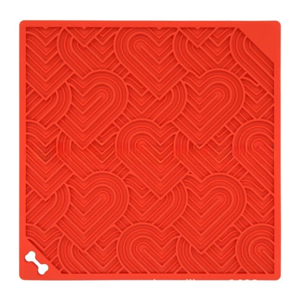 Dog Food Slow Feeder Sniff Mat with Suction Cup for Train Your Dog's Senses Anti-choking Silicone Snuffle Mats Pet Accessories