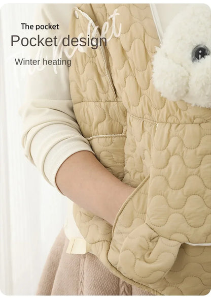 Winter Chest Pet Bag Extra Large Capacity Dog and Cat Bag Waterproof and Wind Resistant Portable Pet Bag