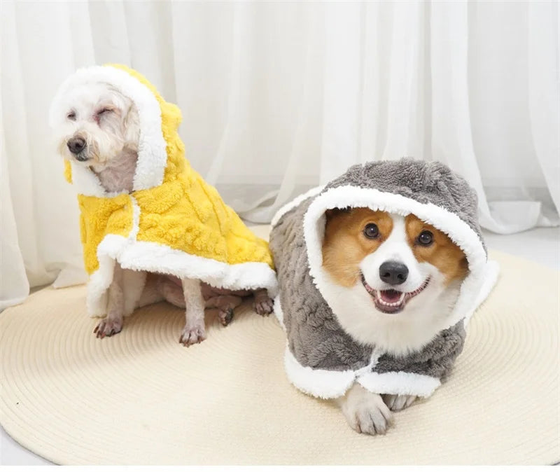 Tafu Velvet Autumn Winter Warm Pet Dog Blanket Soft Thicken Wearable Cat Blanket Flannel Fleece Comfortable Sleeping Blankets