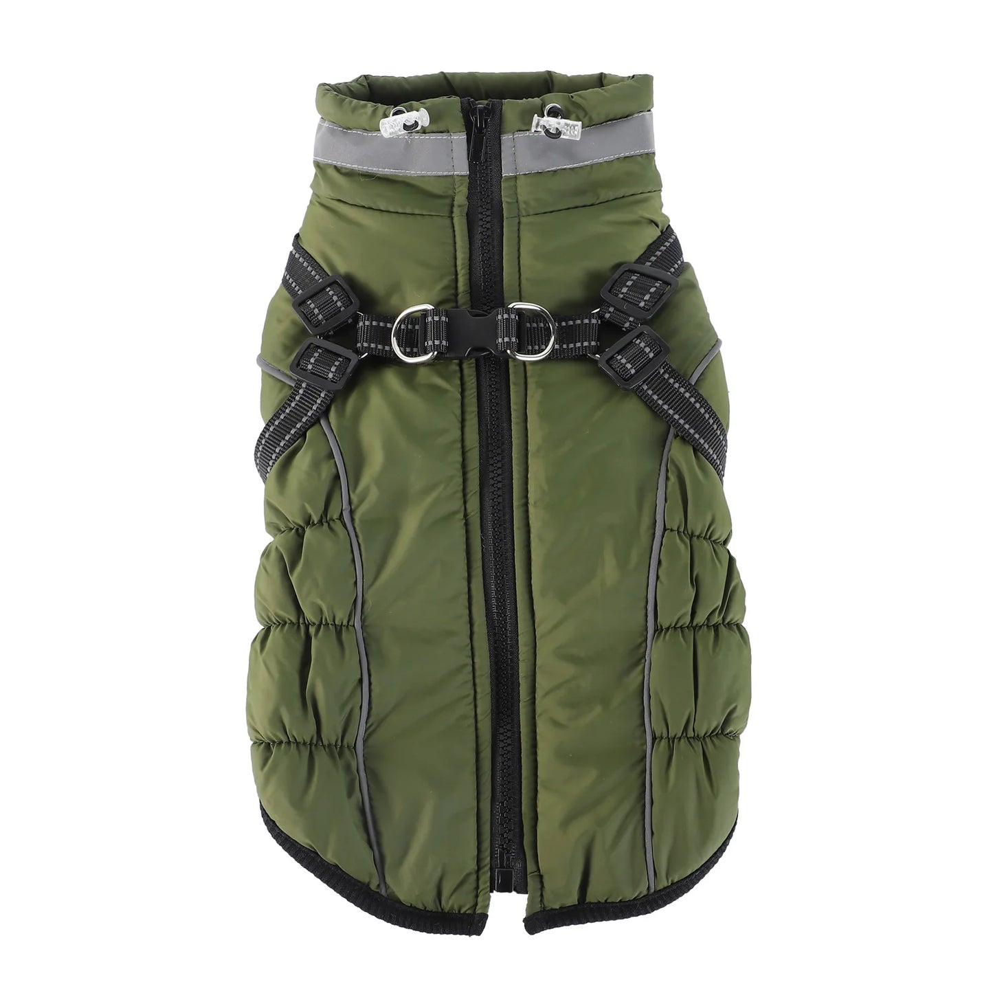 the NIGHTGUARD REFLECTIVE COAT - Medium and Large Dogs Winter Reflective Cotton Coat, Thick and Warm Dog Coat, Night Walking Safety and Cold Proof Clothing