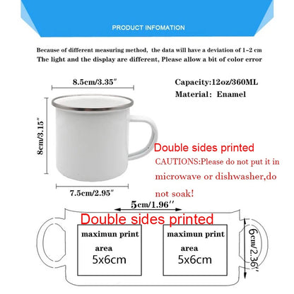 Funny Dachshund Print Creative Enamel Mug Coffee Wine Mugs Cartoon Dogs Paw Party Drink Beer Juice Milk Cups Gifts for Lover Dog