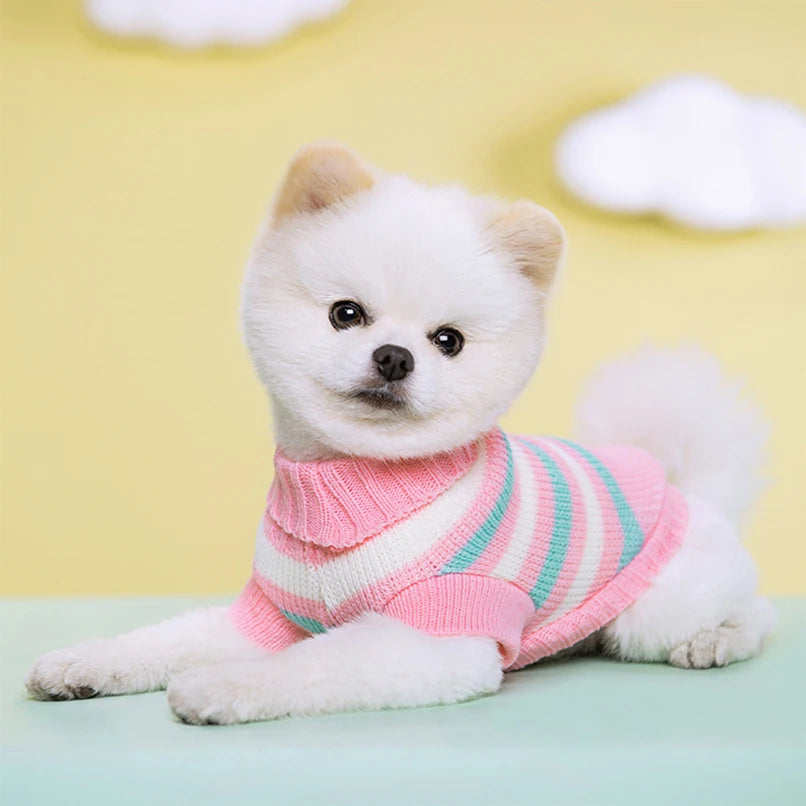 Winter Warm Dogs Sweater Puppy Soft Knitting for Small Medium Dogs Kittens Clothes Pets Pullover Chihuahua Coat Bulldog Costumes