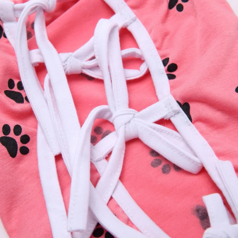 Pet Cat Recovery Surgical Costume Pet Dog Sterilization Clothes Pet Physiological Pants Anti-licking Vest for Abdomen Protect