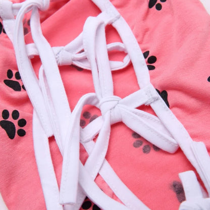 Pet Cat Recovery Surgical Costume Pet Dog Sterilization Clothes Pet Physiological Pants Anti-licking Vest for Abdomen Protect