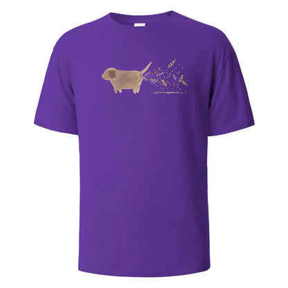 the BIRTHDAY DOG FART - Birthday Dog Print T-Shirt, 100% Cotton Summer Tees for Men/Women, Oversize Casual Tops