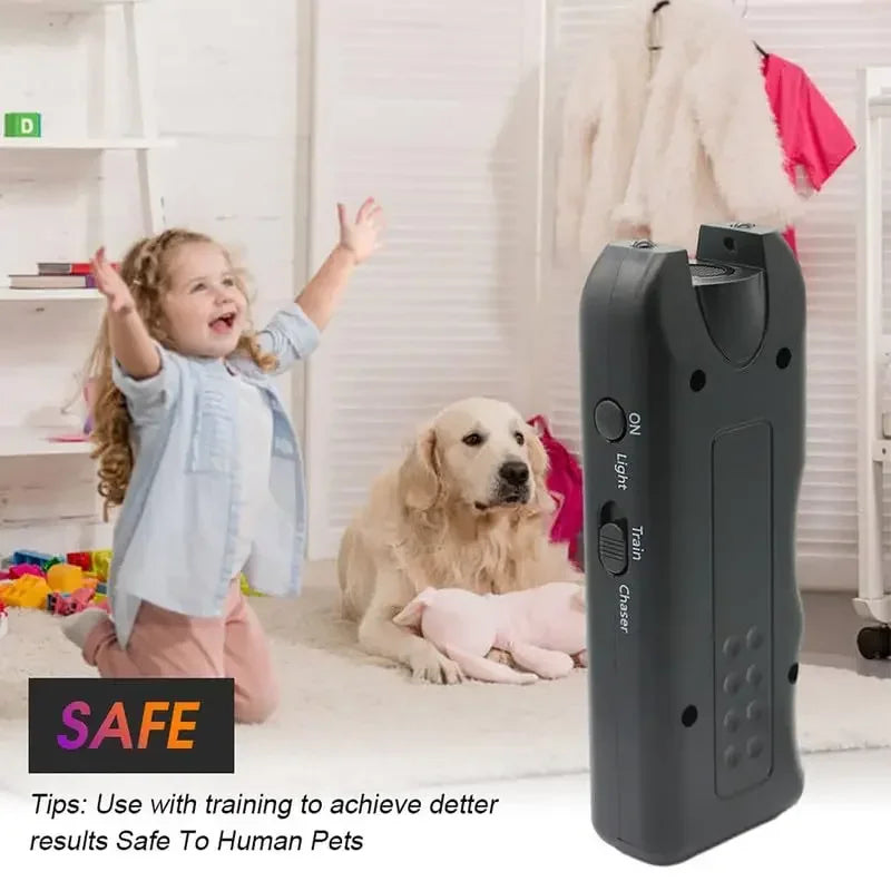 the SONICSAFE PET DETERRENT - Dog Repeller, Portable Ultrasonic Deterrent, Handheld Anti-Barking 3-in-1 Dog Training Device, Repel Animals, Pets Dog Trainer