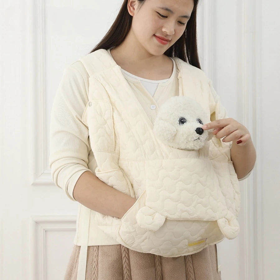 Pet Carrier Bag Extra Large Capacity Chest Backpack Dog and Cat Outdoor Bag Waterproof and Wind Resistant Portable Pet Bag