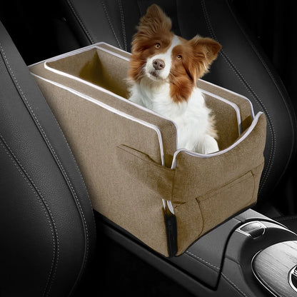 Car Center Console Pet Bed Mat   Fiber Pet Safety Seat  Essential for Cat & Do Travel  Small pet car carrierNon-slip pet car s