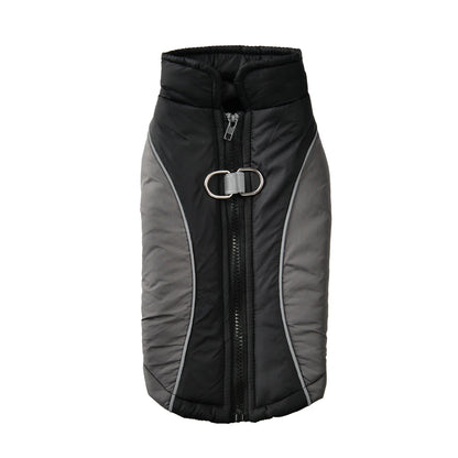 the GLOWGUARD REFLECTIVE JACKET - Reflective Dog Jacket/Coat for Small/Medium Dogs/Cats, Winter Warm Dog Clothes With D-Ring, Windproof Yorkshire Pug Puppy Clothing