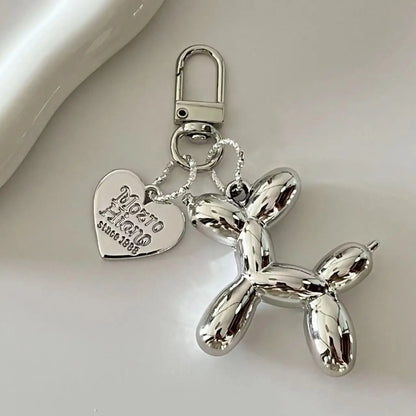 1PC fashion Adorable Balloon Dog Keychain with Cool Charm Decorative Accessory for Keys Bags & Backpacks Gift
