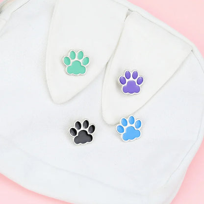 animal muticolor cat dog paw Enamel Pin Brooch Cartoons Badge for Bags Jeans Hoodies Denim Lapel Pin Jewelry Kids Best Gift
