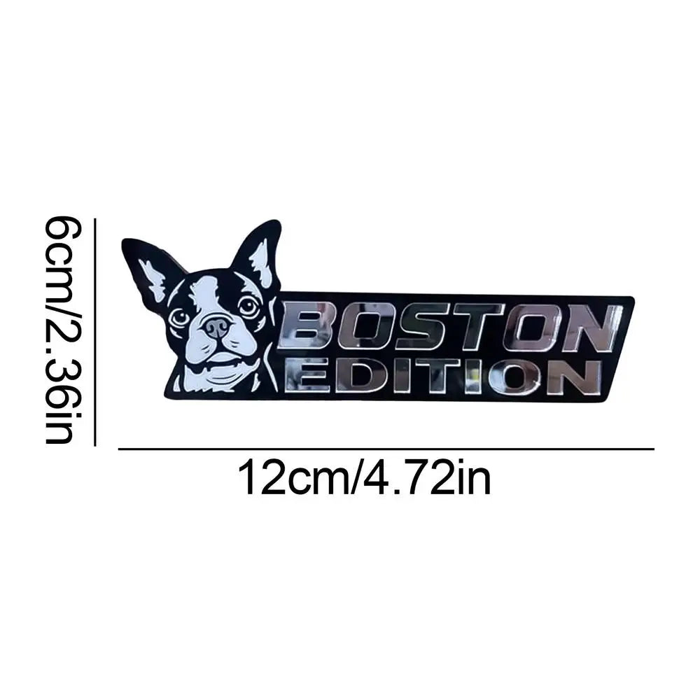 3D Dogs Badge Acrylic Funny Stylish Car Emblems & Badges German Shepherd Pit Bull Sticker Bulldog Decals Auto Exterior Stickers