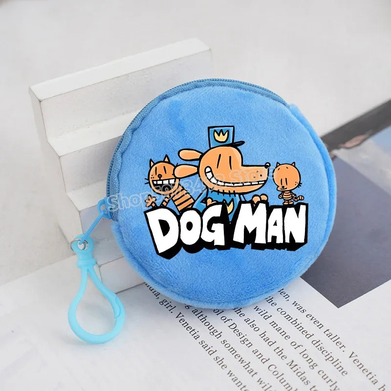 Dog Man Movie Coin Purse Girl Boy Cartoon Wallet Portable Cute Storage Bag Key Pocket Kawaii Handbag Hot Comic Kid Birthday Gift