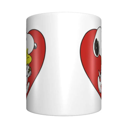 Manga Snoopy Woodstock Cartoon Dog Coffee Mug DIY Customized Ceramic Tea Milk Mug