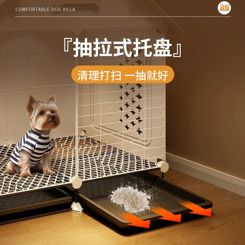 Dog Cage Small Dog Kennel One Room One Living Room One Bathroom Dog Villa Indoor Household With Toilet Bichon Teddy Only