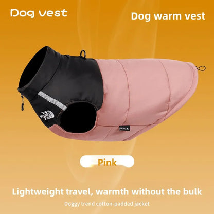 Autumn And Winter Waterproof Reflective Small Medium Large Dog Cotton Clothes Can Be Pulled Dog Clothes Pet Clothing